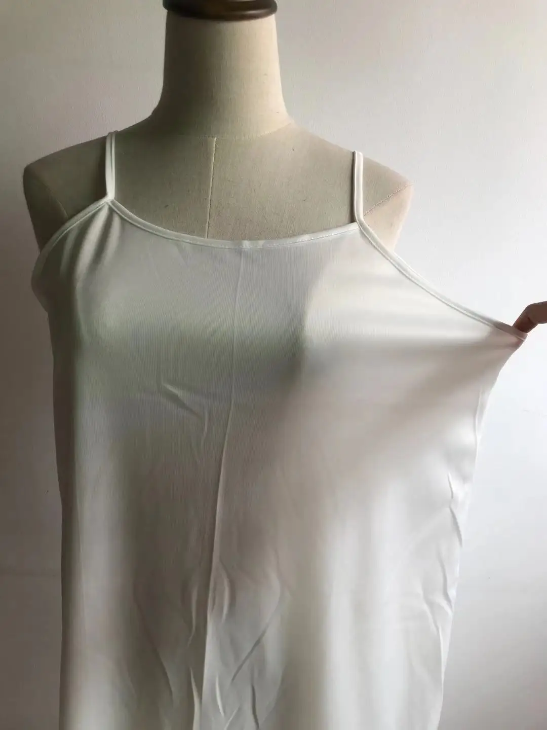 Женская ткань из полиэстера кружевная подкладка Внутреннее платье тонкий пояс