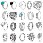 Высококачественное Оригинальное классическое Сверкающее кольцо из стерлингового серебра 100% пробы, Индивидуальные ювелирные изделия сделай сам, подарок на вечерние для женщин