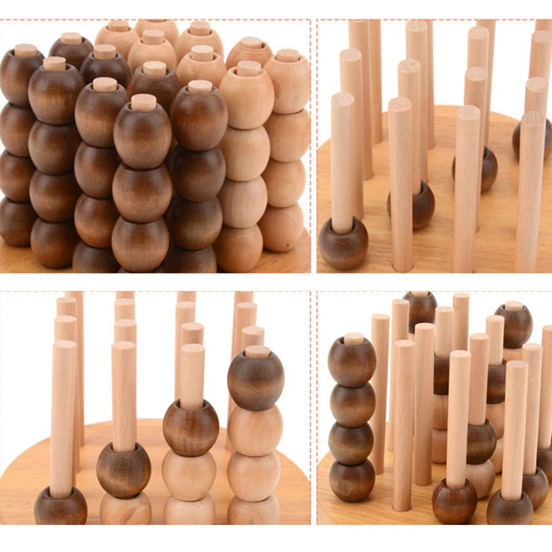 Вызов интеллектуальное пространство мышление деревянная игра 3D головоломка игрушки для детей мультфильм интеллектуальная обучающая игрушка
