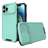 back cover for iphone 11 12 pro max slide lens protection shockproof case