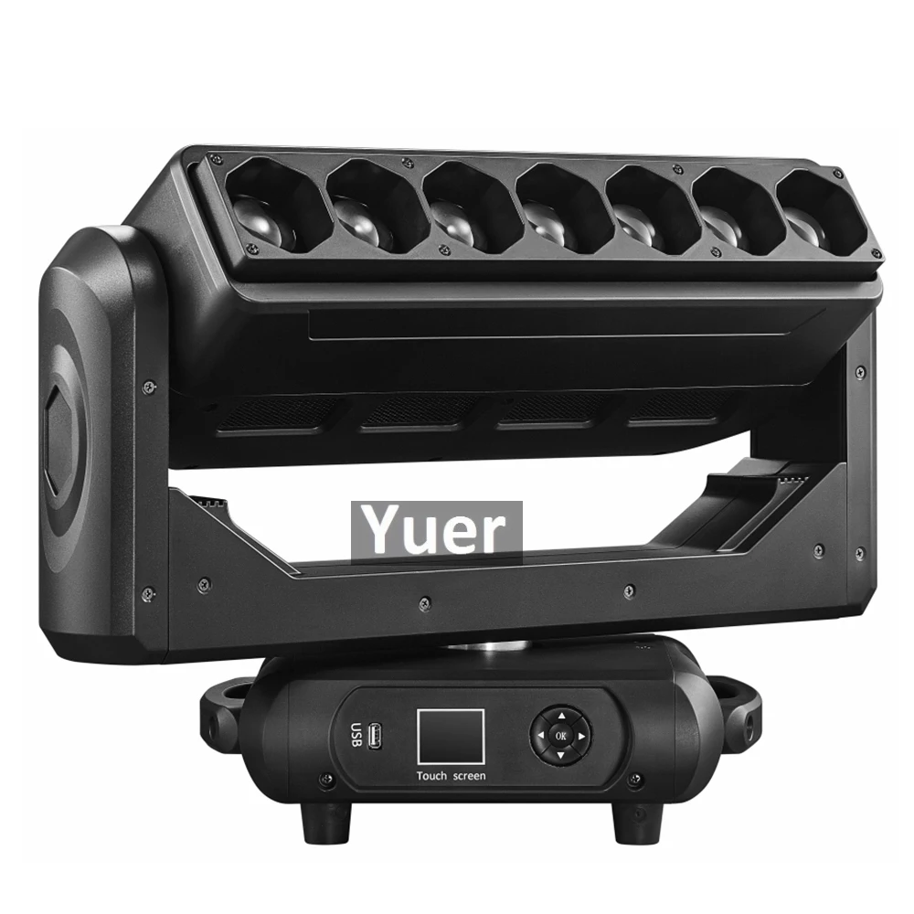 Goedkoop 8 Stks/partij 7X40W RGBW 4IN1 Zoom Wassen Strobe Beam Effect LED Pixel Bar DMX512 DJ Disco Moving Hoofd Licht Muziek Party Stage Licht