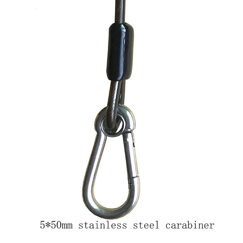 Выдвижной шнурок для инструментов Спиральный шнур рыбалки из нержавеющей стали