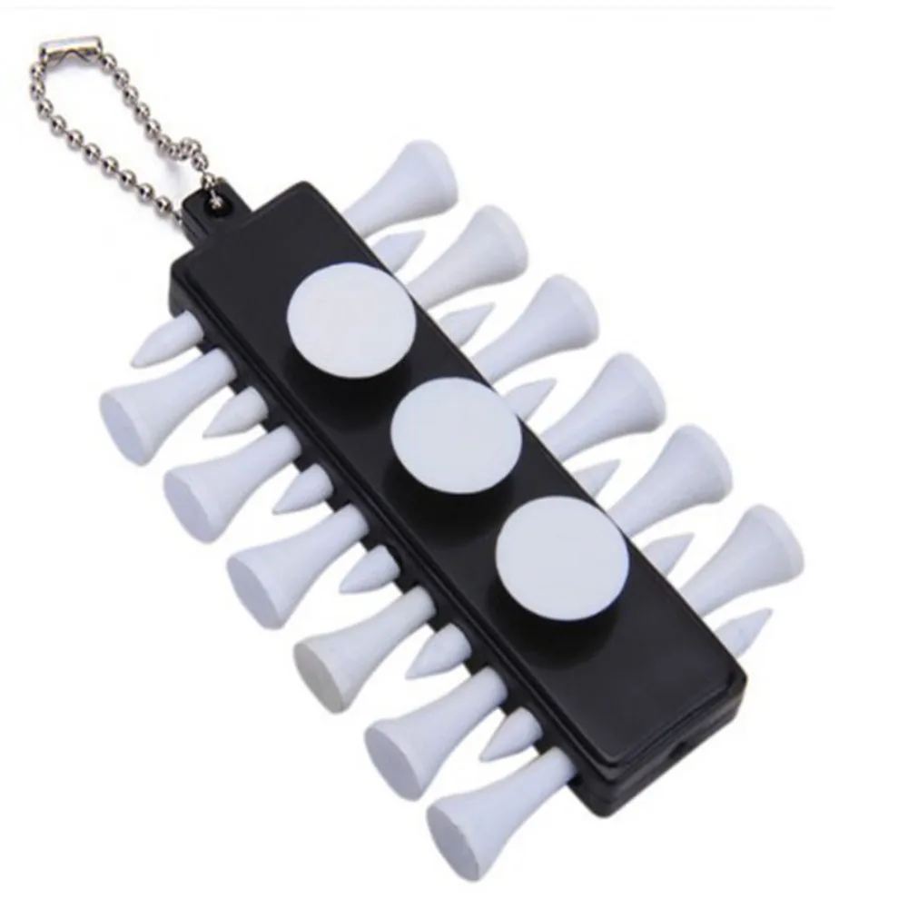 

Tee Holder Carrier+3pcs Markers+12pcs Wooden Tees (White)