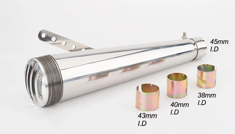 Универсальный Escape Moto Akrapovic глушитель для мотоцикла труба ретро вертикальная 38-45 мм винтажная модифицированная для GY6 cbr650f cb190r - Цвет: E