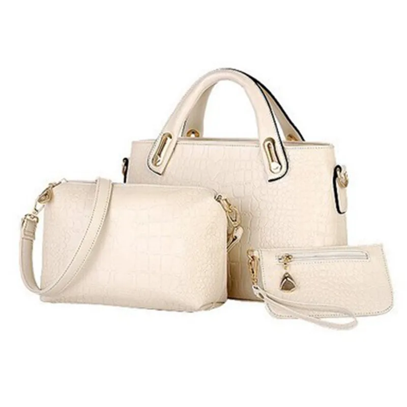 SFG HOUSE 3PS набор женских сумок роскошные женские сумки из крокодиловой кожи на