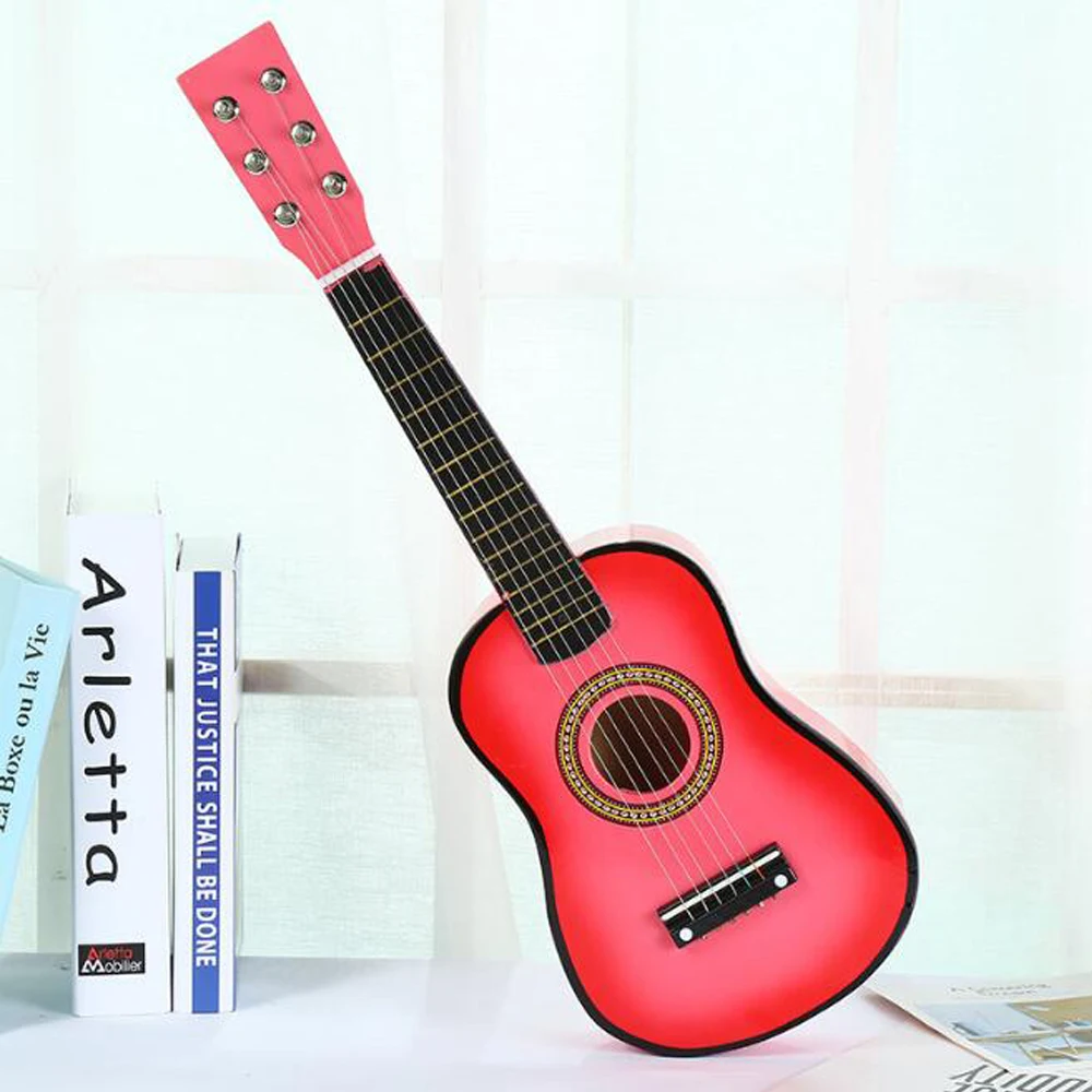 23 дюймовая гитара 6 струн Детская производительность маленькая Акустическая