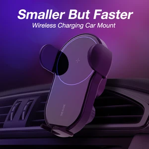 15w qi fast charging auto clamping car mount air vent phone holder wireless charger smart control mini car charger holder free global shipping