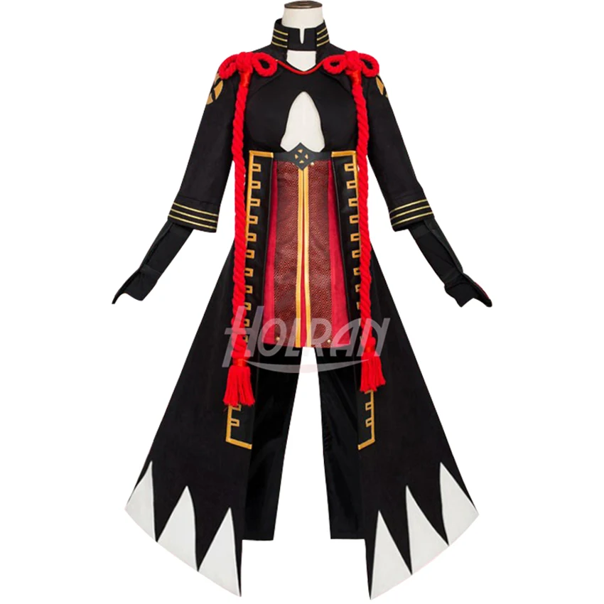 

Card game Fate/Grand Order cosplay costume FGO Okita Souji anime role Fate/KOHA-ACE Saber cos dress tie suit anime show wear