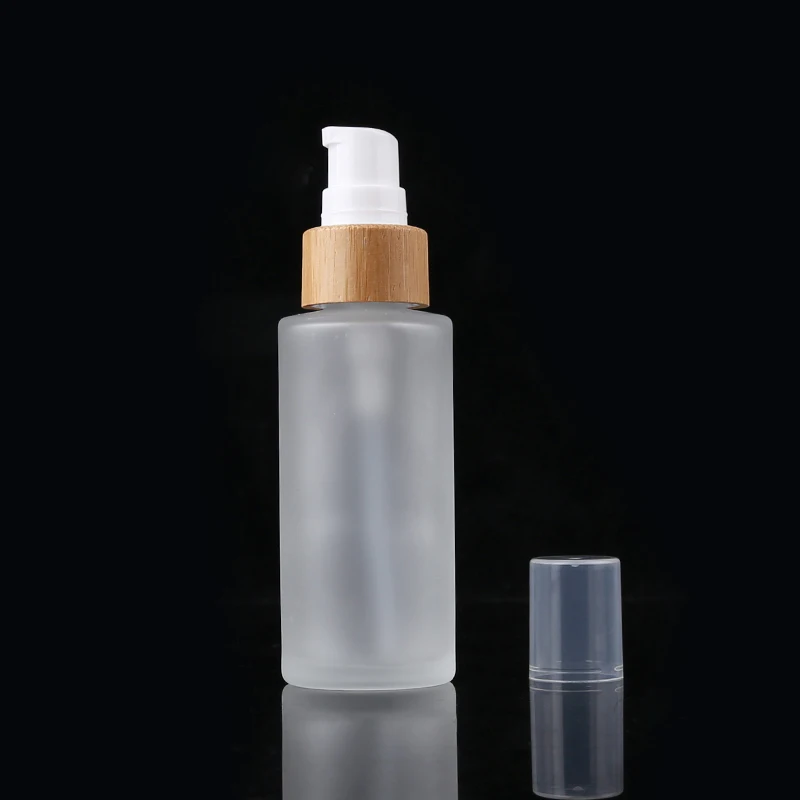 30ml 10 шт. 30 г 50 г банка для крема Матовые прозрачные насосы бутылочка для бамбукового лосьона 30 мл 50 мл 100 мл 120 мл 150 мл стеклянная бутылка для распыления тумана - Цвет: 30ml