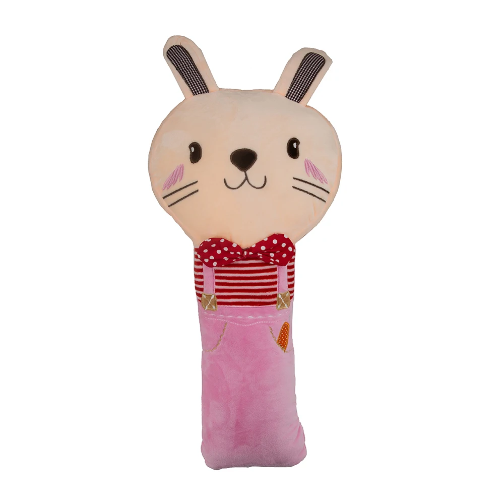 Pink Rabbit Авто ребенок дети милый мультфильм животных автомобиль ремень безопасности Чехол Жгут Подушка плеча Подкладка под ремень безопасности подушка автомобильные аксессуары - Название цвета: Pink Rabbit