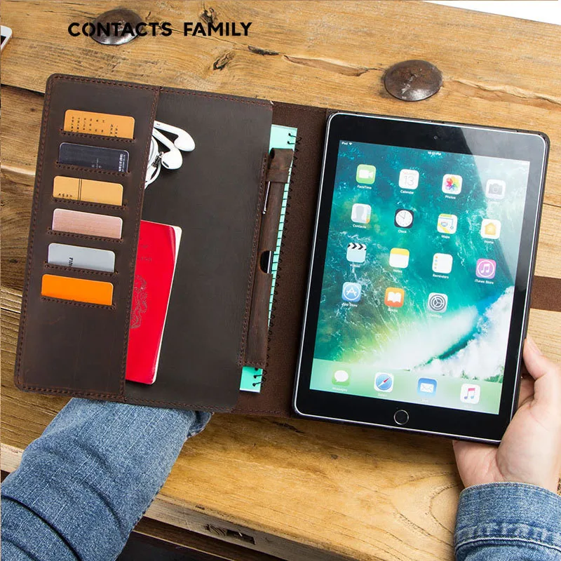 2019 лошадь коровья кожа чехол для iPad Pro10.5 сумка паспорта держатель IPAD Обложка