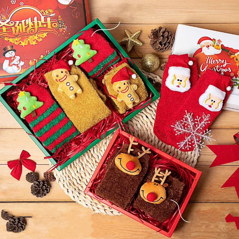 

Christmas Socks Newborn Infant Baby Cute Cartoon Stereo Toddler Socks Unisex Baby Girl Boys 2021 Christmas Family Socks