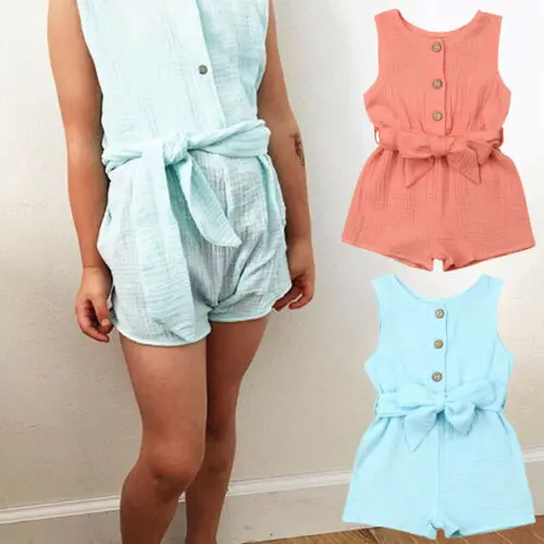 Новинка 2019 яркий комбинезон для новорожденных девочек однотонный хлопковый