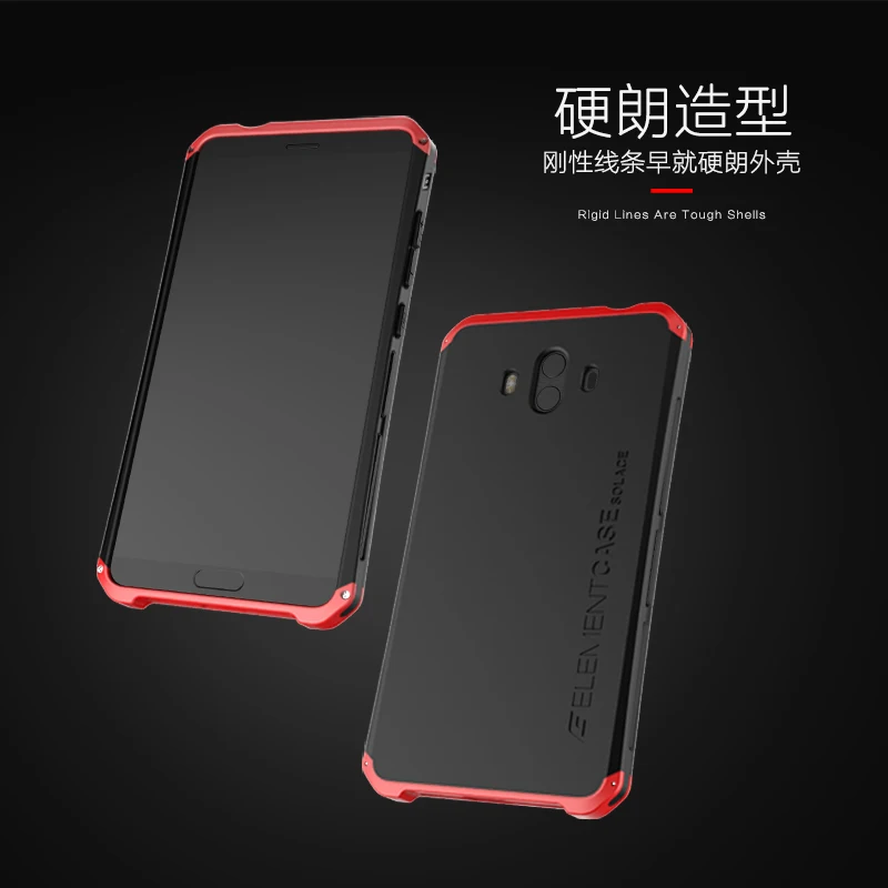 

Luxury Metal Aluminum Armor Phone Case For Huawei Mate 10 Shockproof Silicone Hybrid PC Back Cover For Huawei Mate 10 Cases