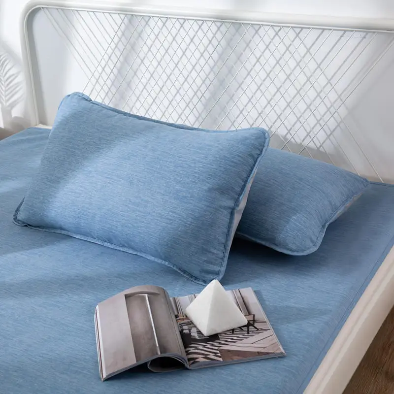 

Soft Washable Summer Bed Mat Soft Breathable Home Sleeping Mat for 1.5m/1.8m Bed Cool Folding Bed Protection Pad