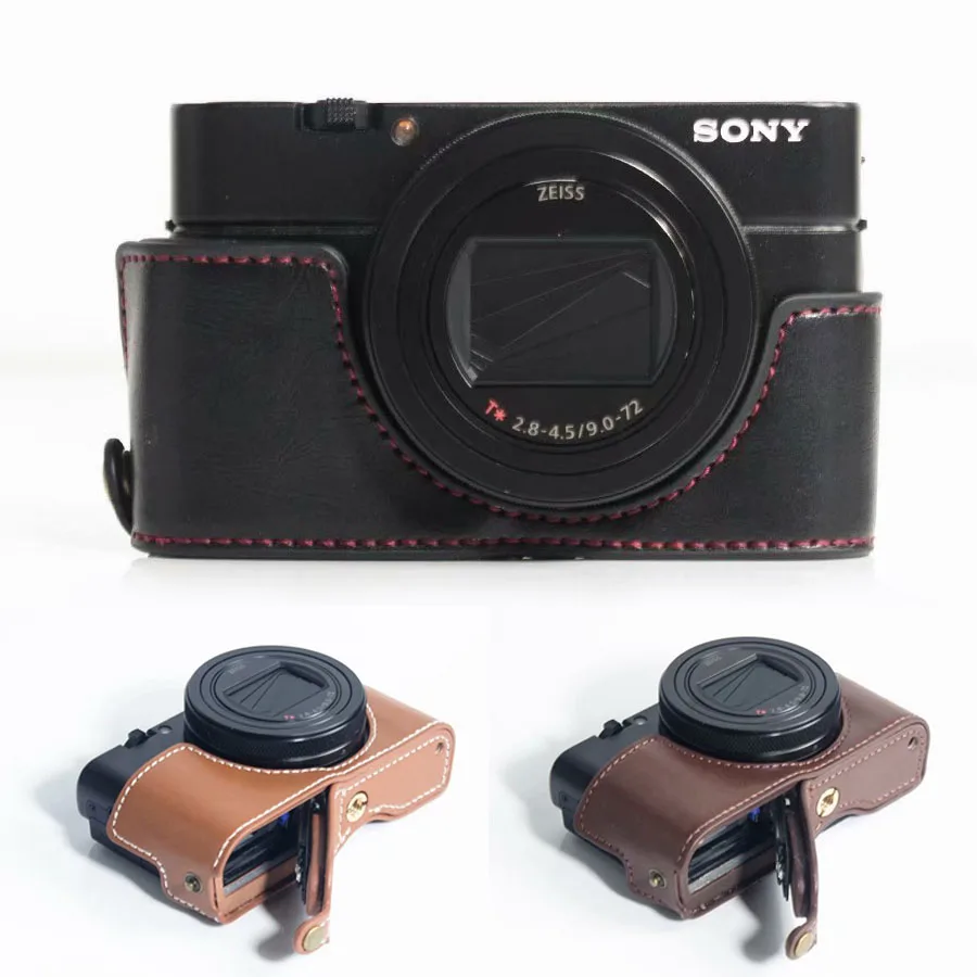 Кожаный защитный чехол для камеры Sony Rx100 Mark VII VI V RX100IV III | Электроника