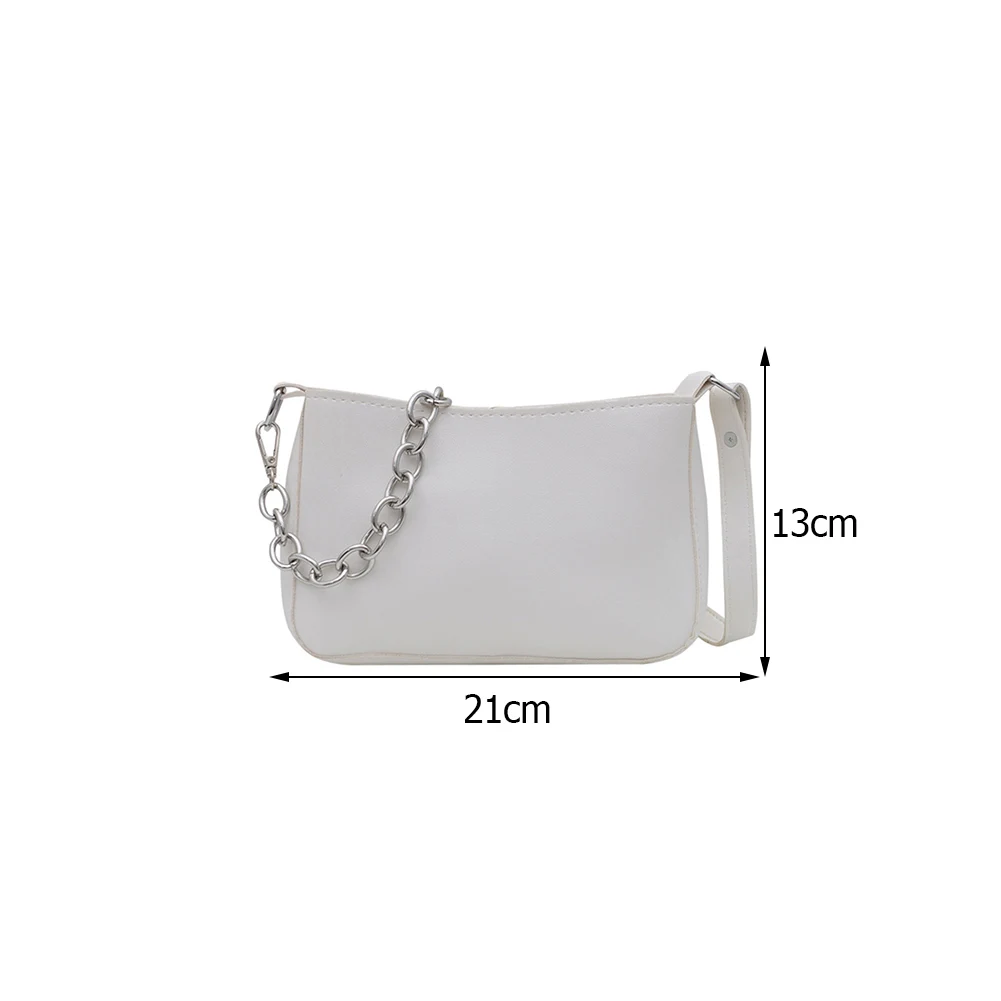 

Fashion PU Leather Crossbody Shoulder Bags For Women Solid Color Messenger Bag Casual All-match Ladies Chain Mini Handbags Purse