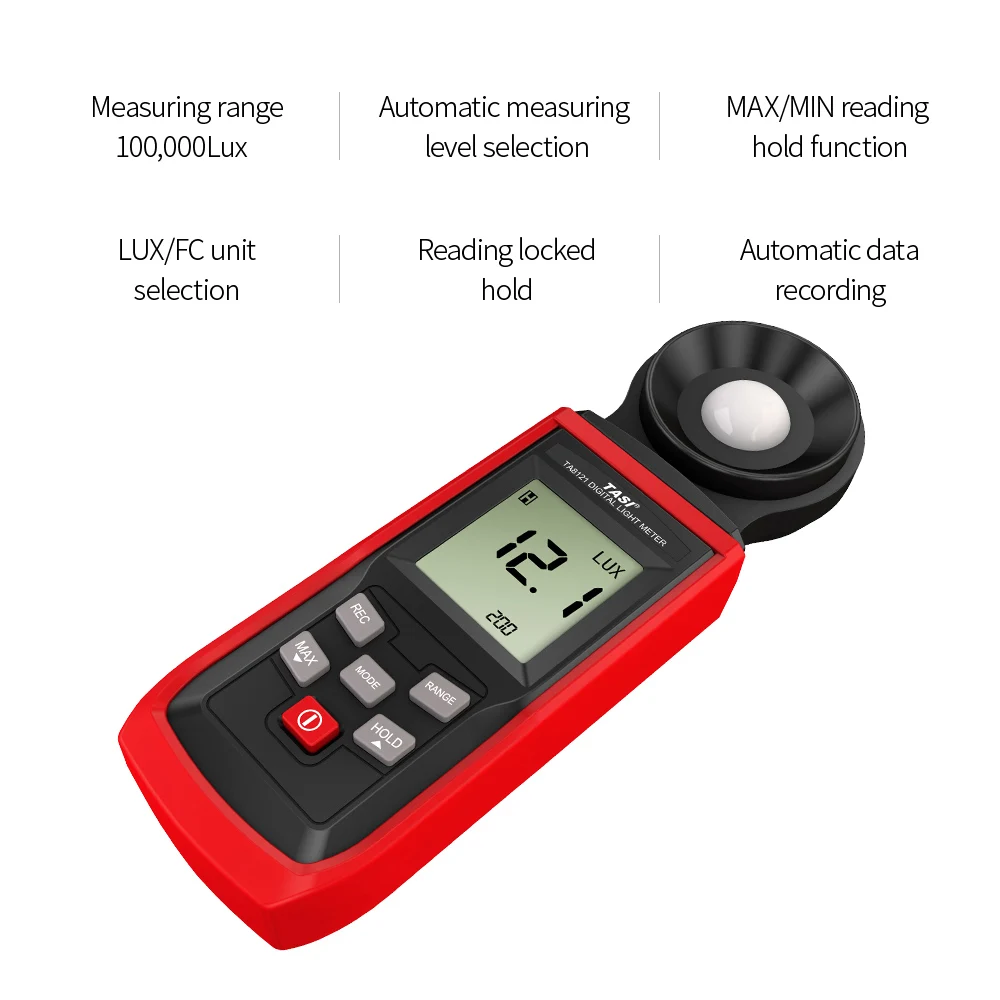 Портативный Измеритель люкс TASI мини цифровой фотометр измеритель светильник