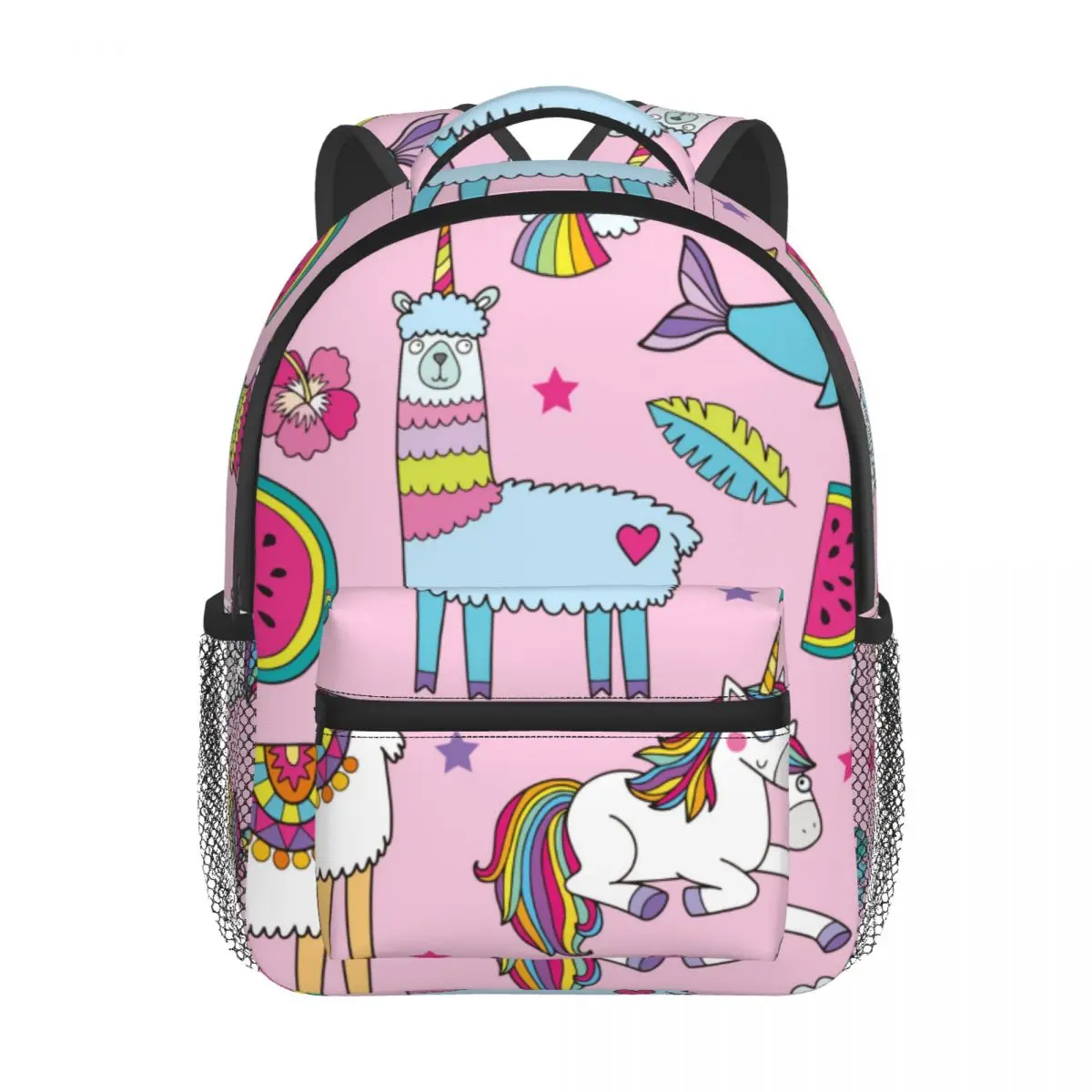 Children Bag Cute Unicorn Llamas Kids Bag Kindergarten Preschool Backpack for Boys Girls 3-4-6 Years Old