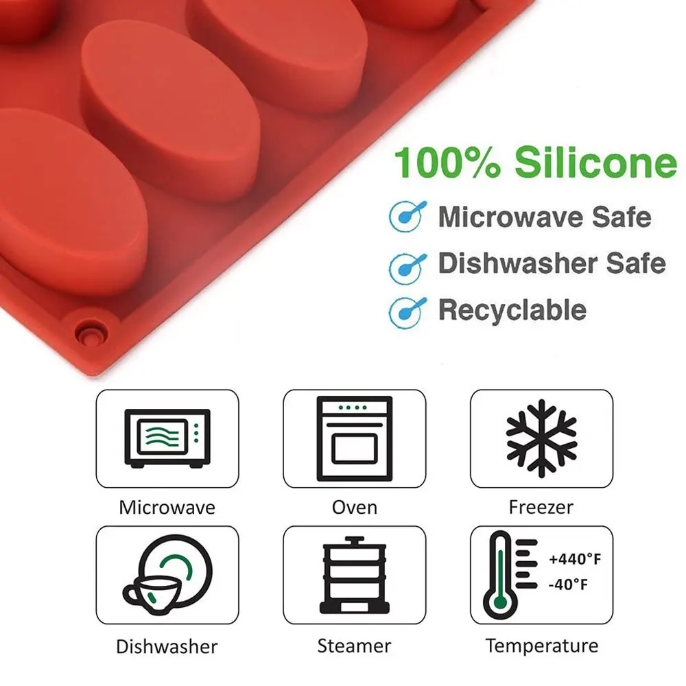 Овальная силиконовая форма для выпечки маффинов капкейков|baking mould|muffin silicone traycupcake