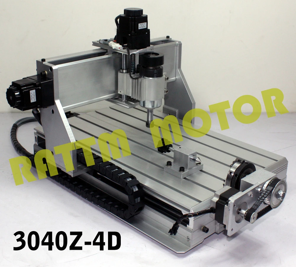 Последние 300W четыре оси 4 CNC 3040Z 4D шариковый винт фрезерный станок с ЧПУ гравер