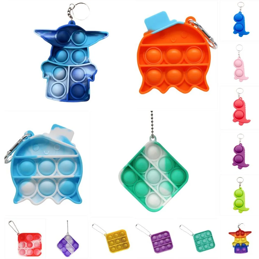 

Fidget Toys Keychain Mini Press Pressure Pressure Key Ring Toys Induction Toys Children Toys Adults симпл димпл антистресс для