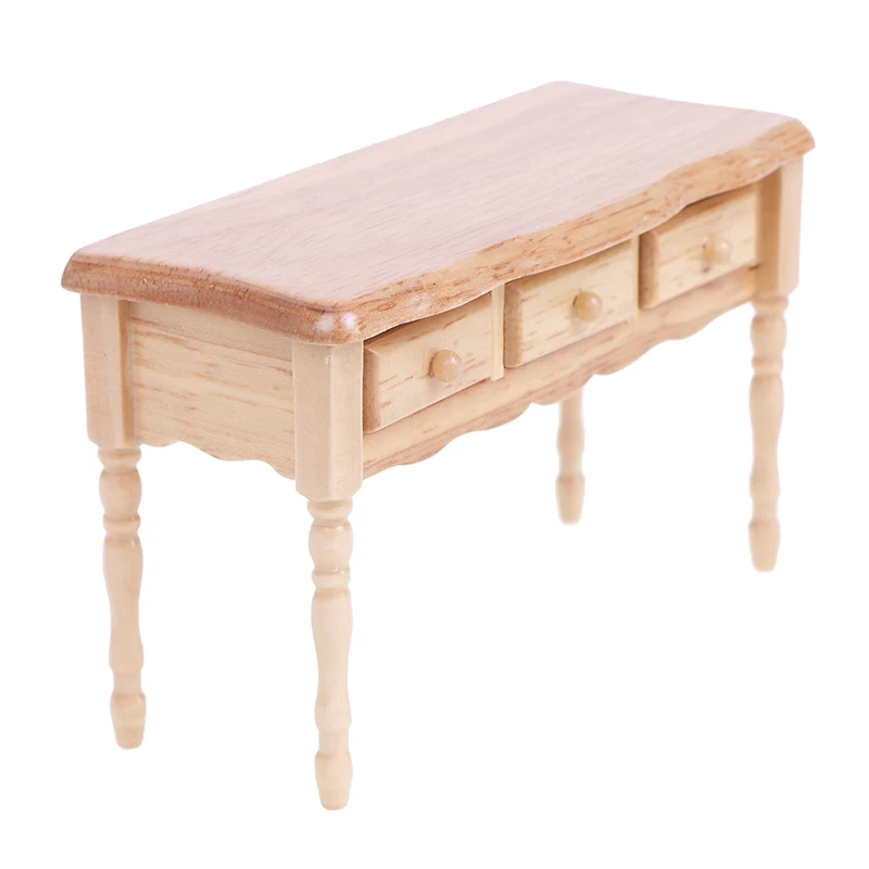 

1/12 Mini Dollhouse Furniture Desk Miniature Living Room Kids Pretend Play Toy Simulation Dollhouse Accessory