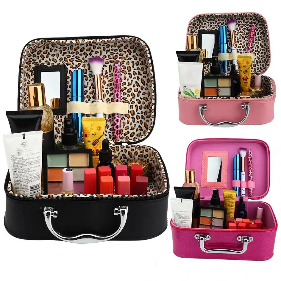 Набор инструментов для макияжа многофункциональная женская косметичка