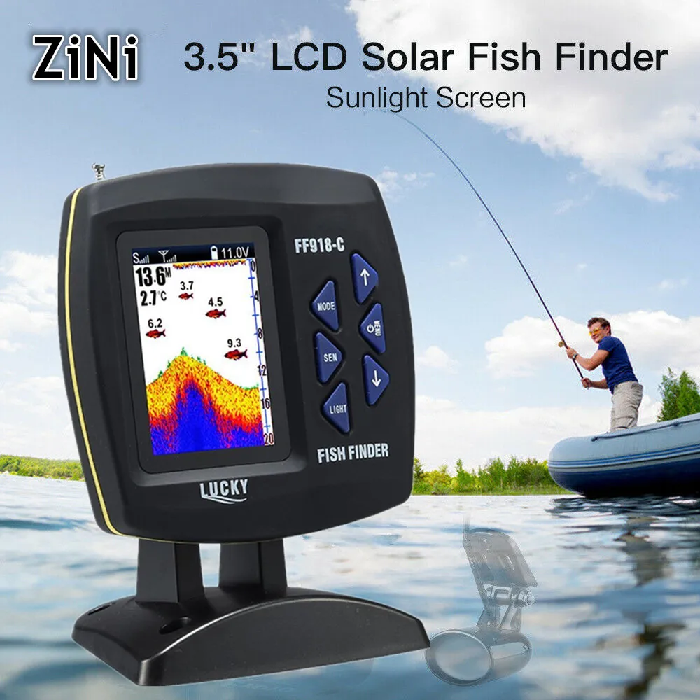 2021 Lucky Беспроводной Рыболокаторы эхо обнаружения детектор рыбалки с 3 5 дюймов ЖК