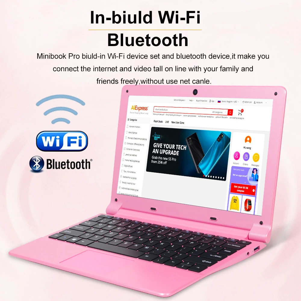

2021 New Intel Gemini Lake J4105 Quad Cores Processor CPU LPDDR4 4GB 256GB SSD Notebook 11.6 inch IPS Screen Windows 10 Laptops