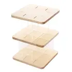 3-Слой Акриловой фигурки Дисплей стенд игрушечной модели выставочного стенда 360 градусов вращающийся стеллаж для куклы модель