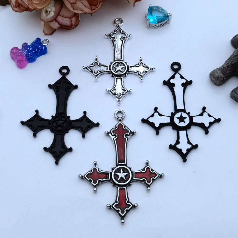 5 шт. 54x38 мм 4 цвета подвеска в виде кровавой лампы металлические подвесные серьги