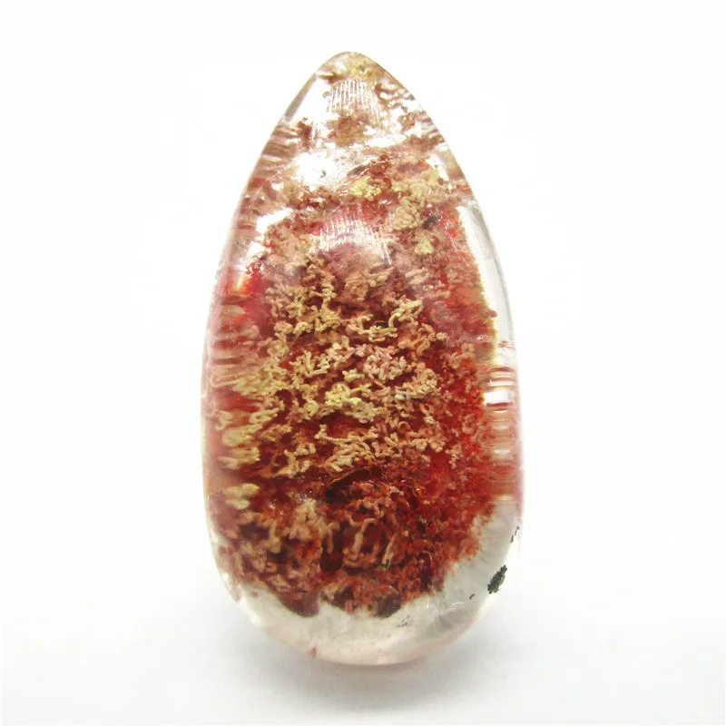 

Natural Yellow Phantom Quartz Water Drop Ghost Rock Stone Mineral Garden Crystal Quartz Rutilated Coral Original Healing Gift