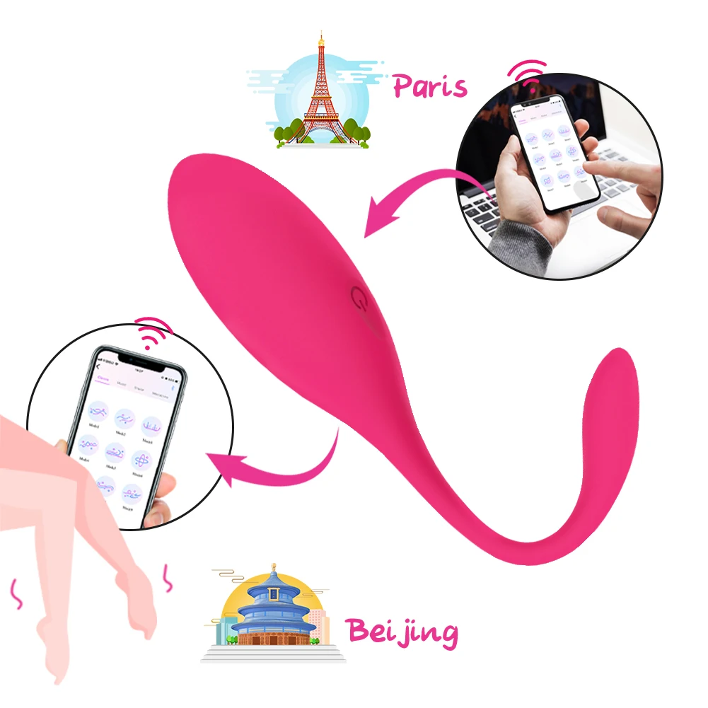 APP Vibrators Vibrating Egg Wireless Remote Panties G Spot Stimulator Wearable Vaginal Kegel Balls Sex Toys For Women | Красота и