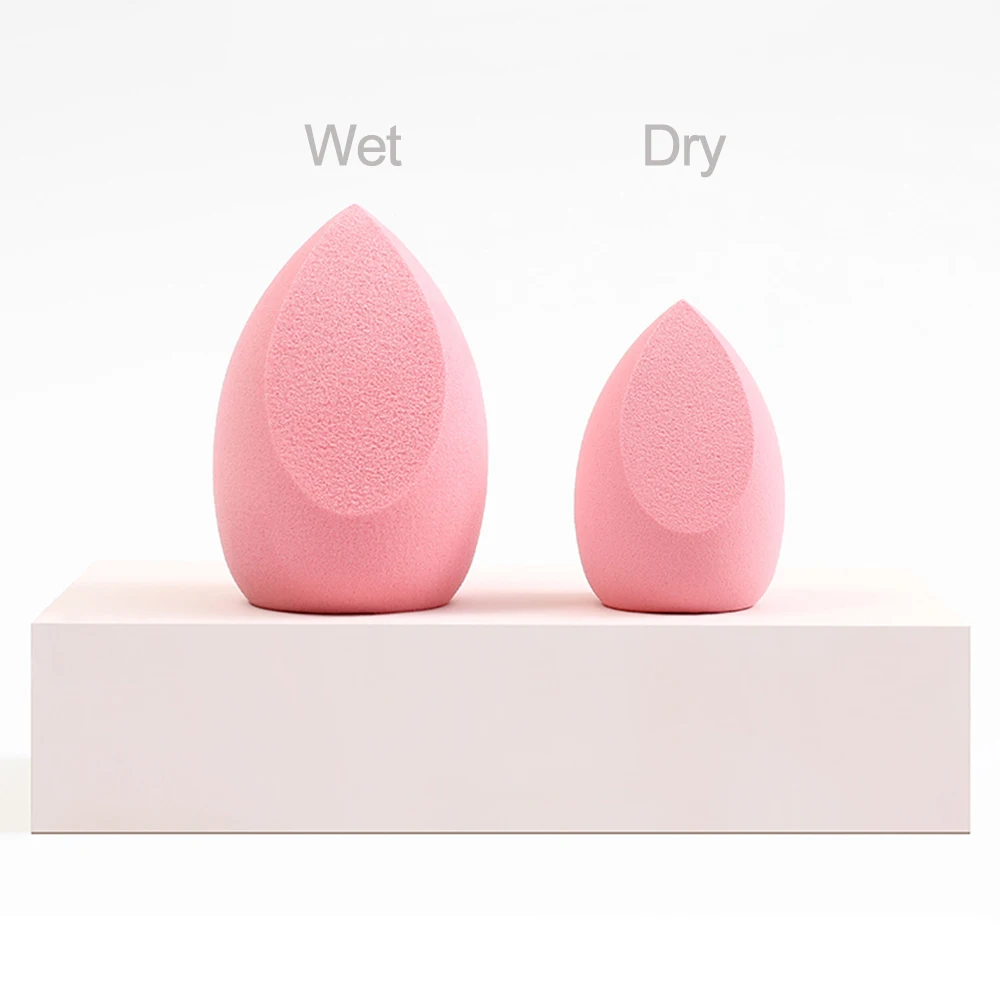 

BANFI Pink Makeup Sponge Puff Healthy Material Wet Dry Beauty Egg 2021 New Water Drop Bevel Design Make Up Blender Tool