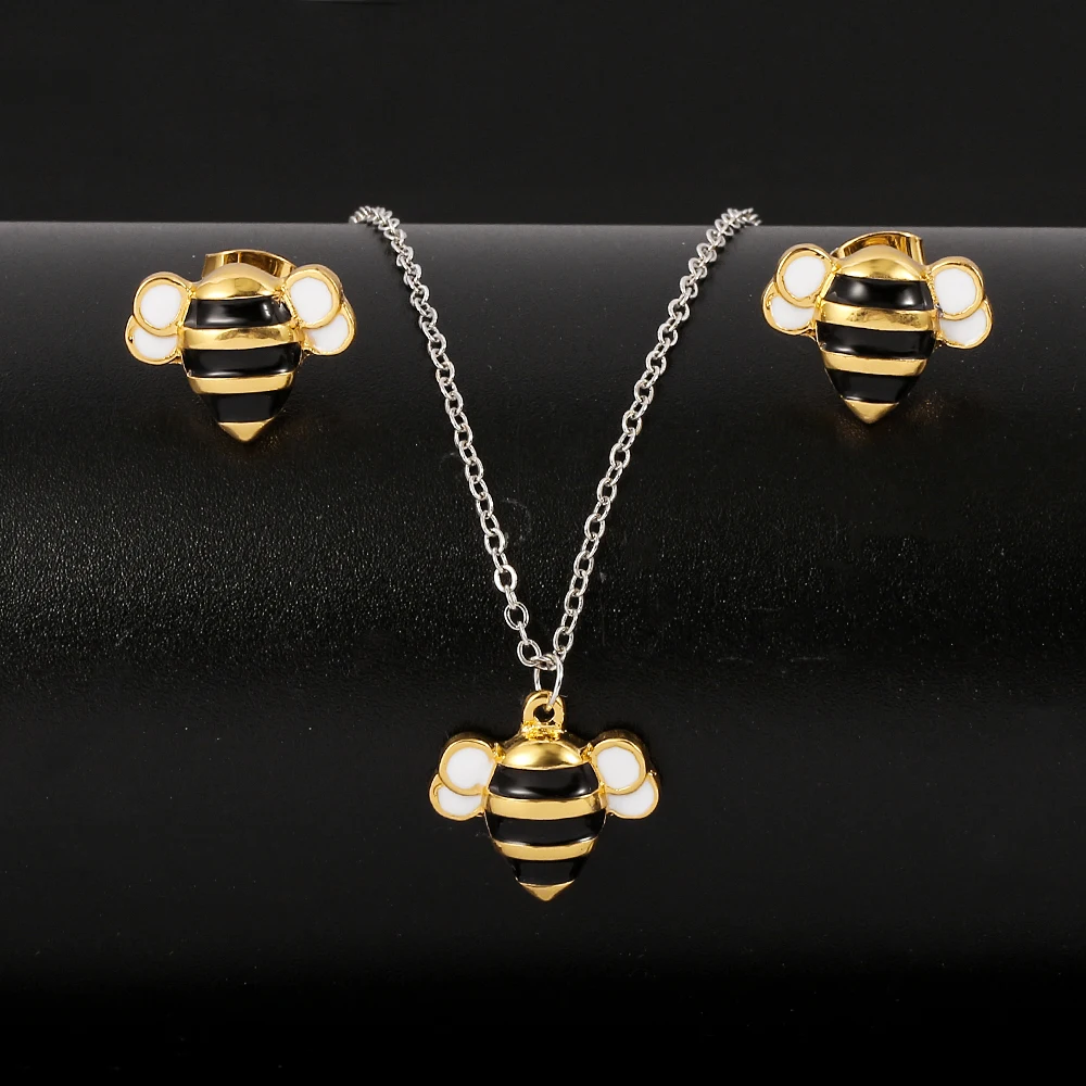Ожерелье с подвеской в виде пчелы для женщин модное креативное милое маленькое