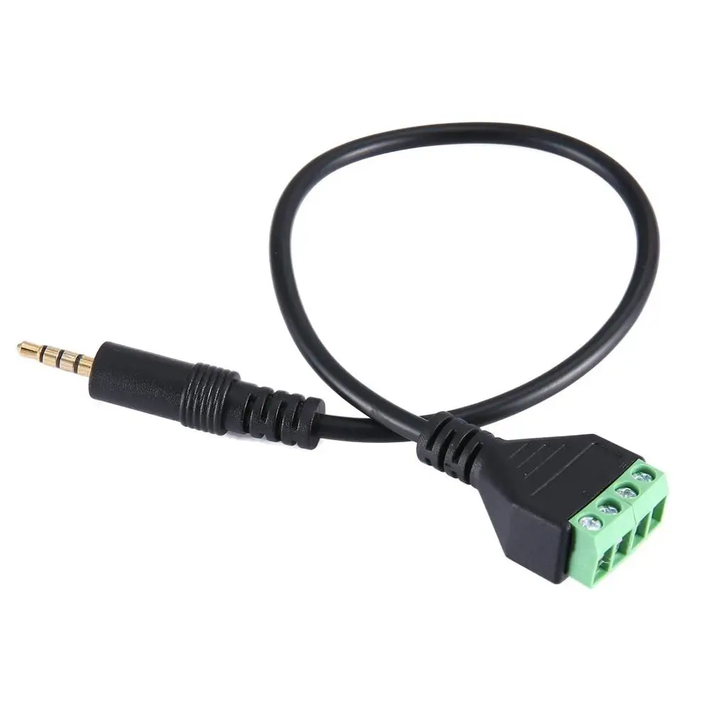 4 полюсный 3 5 мм штекер для наушников к AV контактный винтовой паяльный щиток