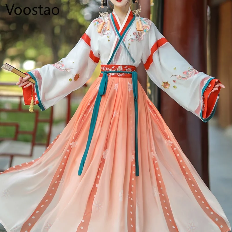 Традиционное платье ханьфу в китайском стиле Женский винтажный костюм принцессы