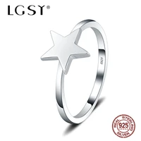 lgsy 100 guarantee 925 sterling silver rings bohemian stars geometric rings fashion jewelry for women fine jewelry ring dr1101