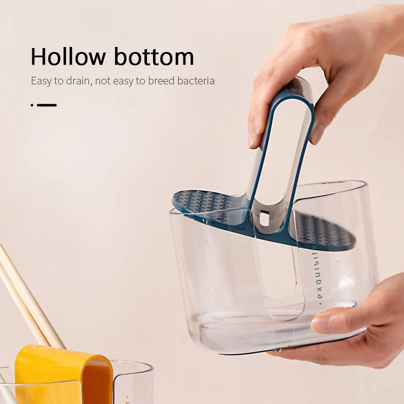 

Chopsticks Basket Rack Kitchen Utensils Spoon Storage Box Draining Multifunctional Household Flat Chopsticks Cage Dropping Hot