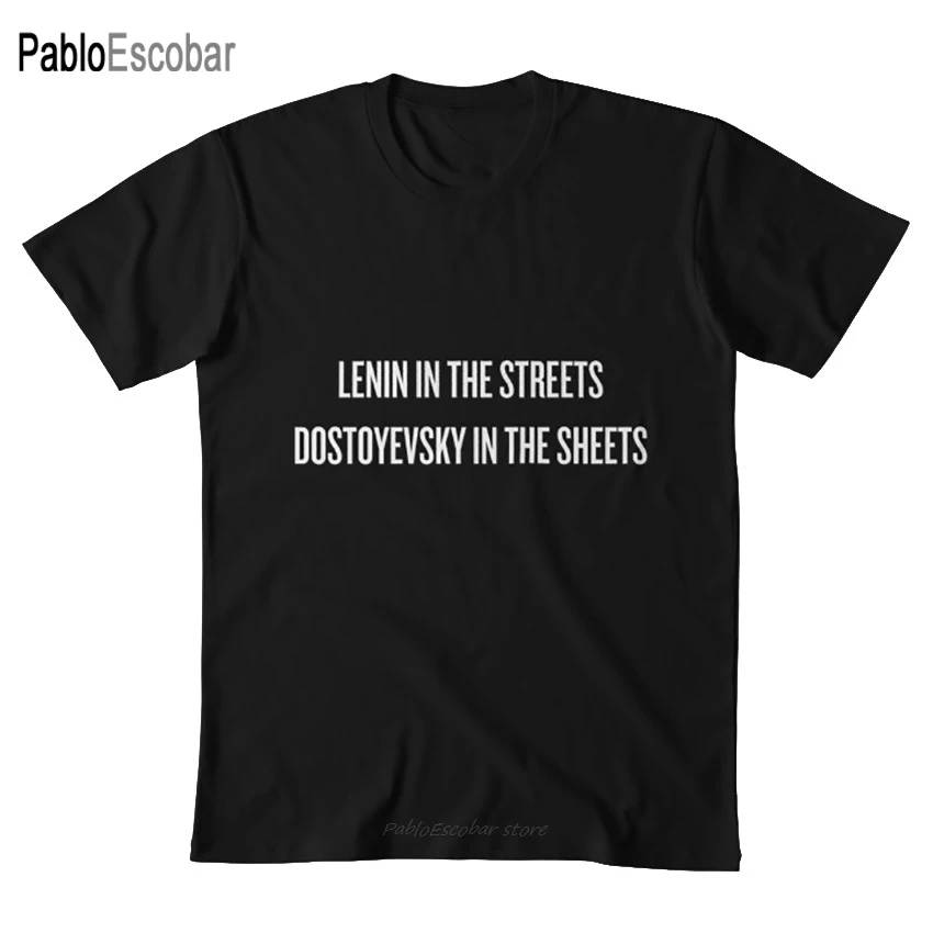 Футболка Ленина по улицам дойевского в листе рубашки тяговые гонки катая Тяговая