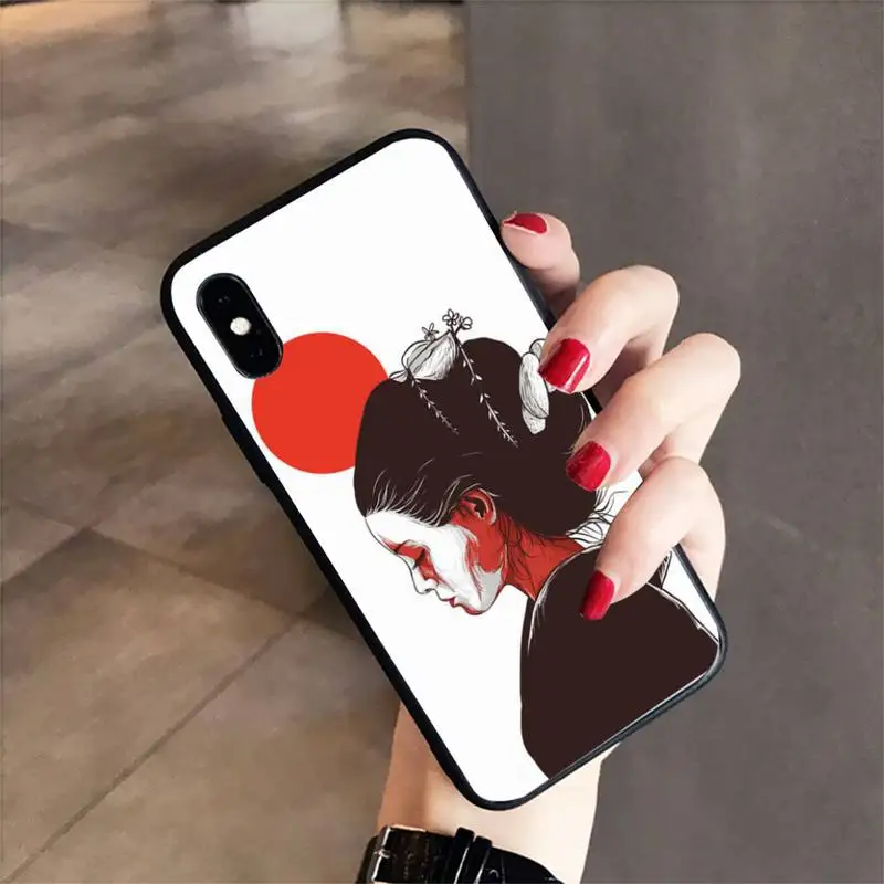 

Babaite Japanese Geisha Black Cell Phone Case for samsunga30 s 40 s8 20 huaweinova7pro 8x honor 10i redminote8pro