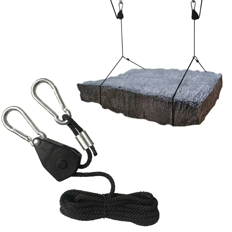 1/8 &quotролик веревка трещотка замок вешалка подъемный шнур палатки комнаты