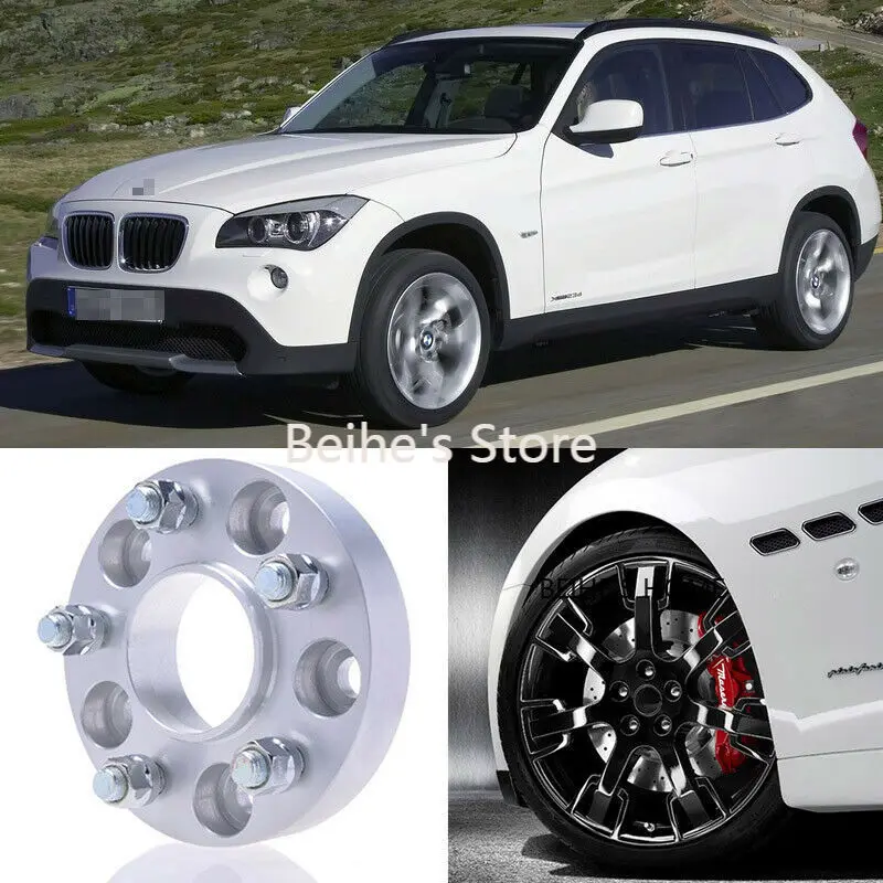 

2pcs 25MM 5x112 66.6CB Car Hubcenteric Wheel Spacer Adapters For BMW X1 2015-20