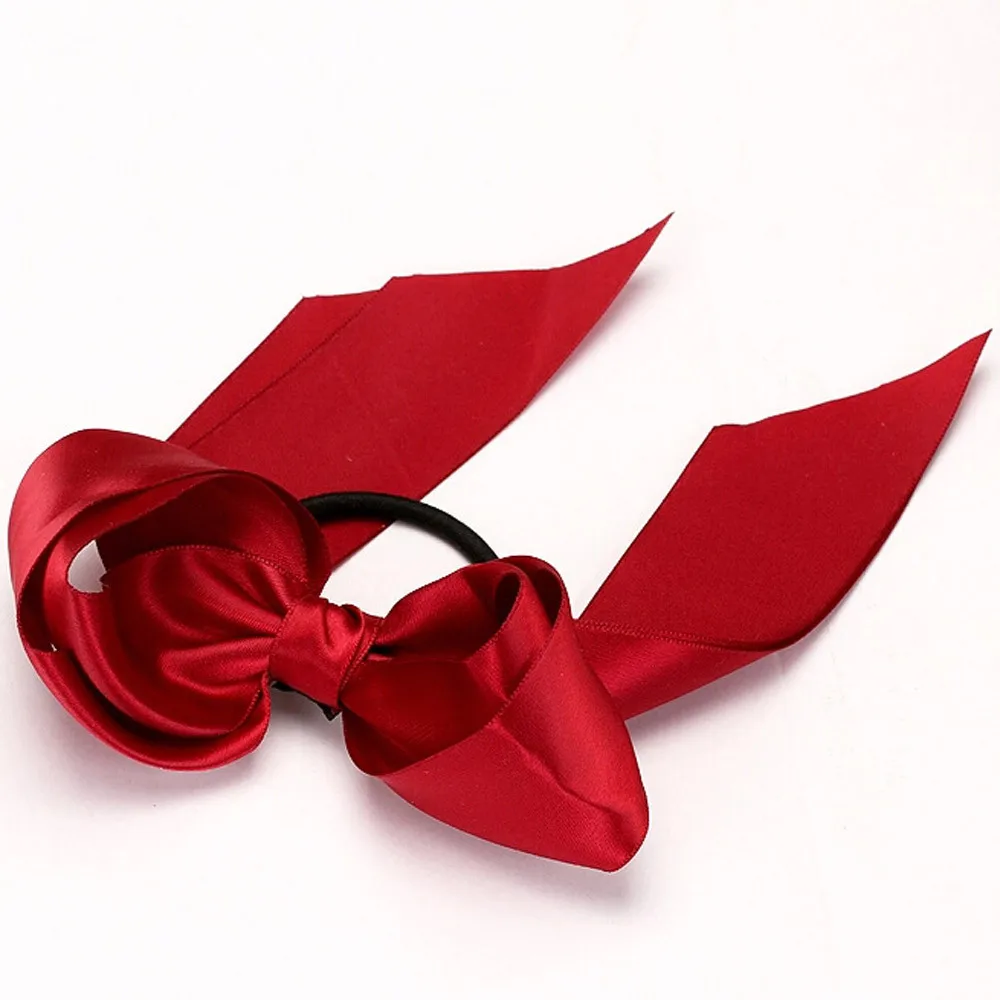 Женский головной убор ободок лента бант веревка резинка для волос атласный