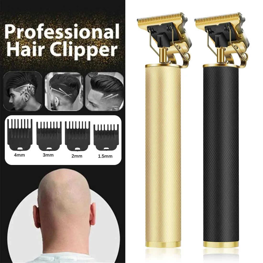 

T9 Hair Clipper Electric hair trimmer Cordless Shaver Trimmer 0mm Men Barber Hair Cutting Machine chargeable timer beard cutter