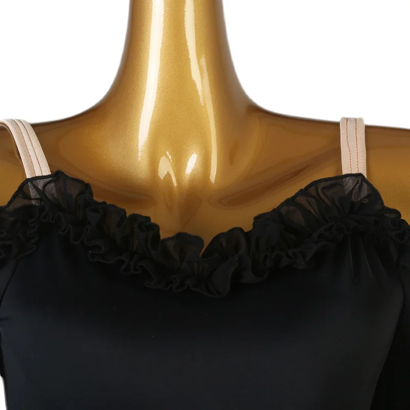 Топы для танцев боди латиноамериканской бальной комнаты Современные платья