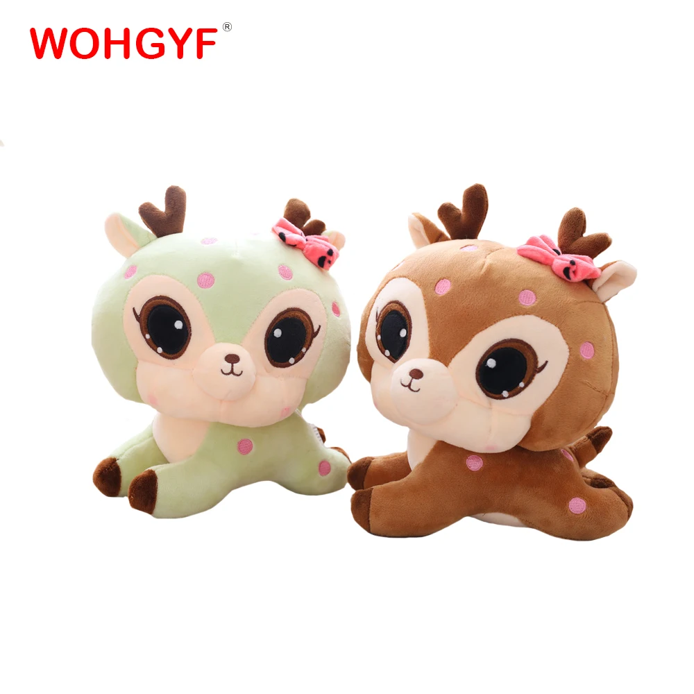 

30cm-55cm Cute Giraffe Plush Toys Soft Sika Deer Pillow Dolls Kawaii Stuffed Plush Animals Toy Kids Baby Gifts