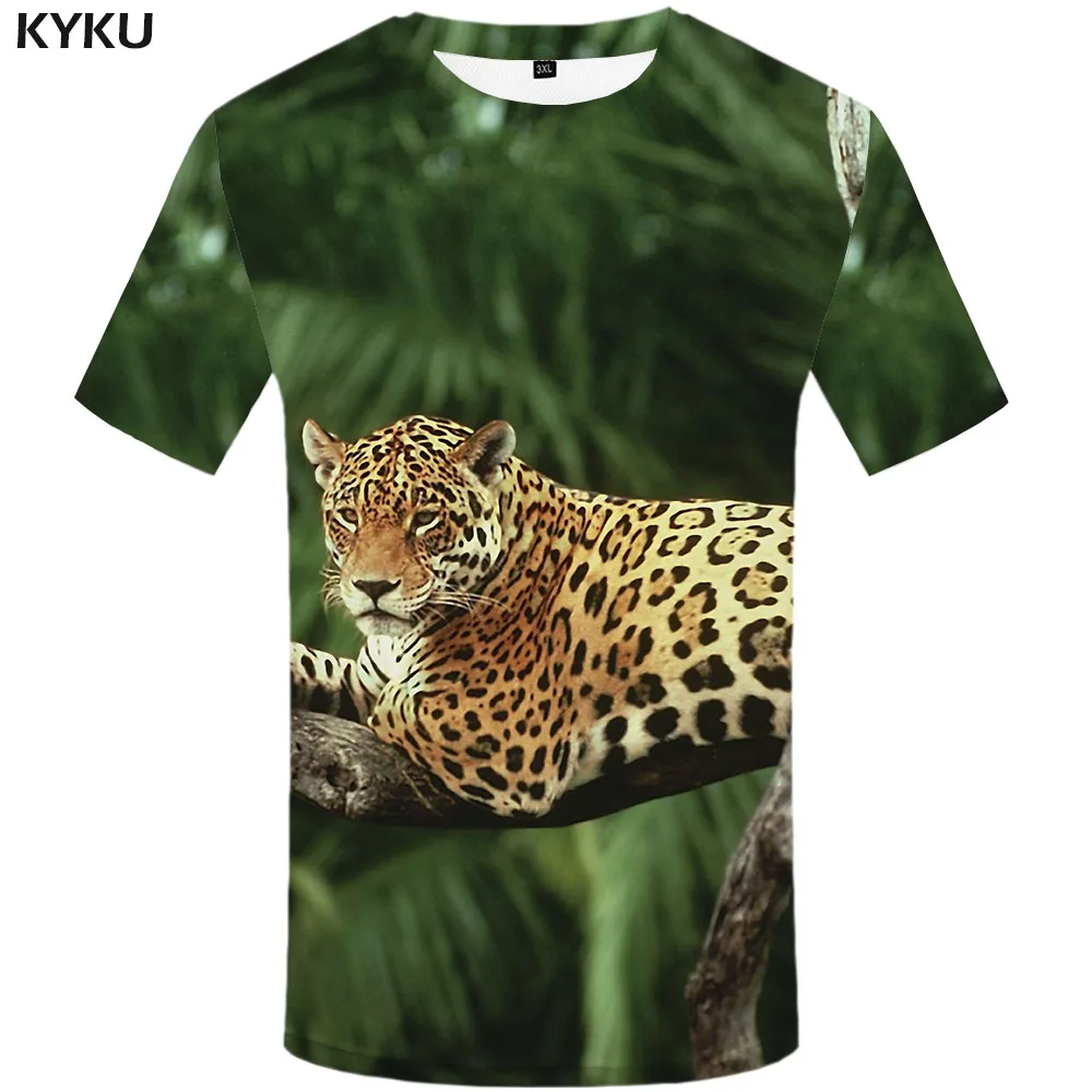 Футболка мужская с 3D принтом Гепард|Мужские футболки| |
