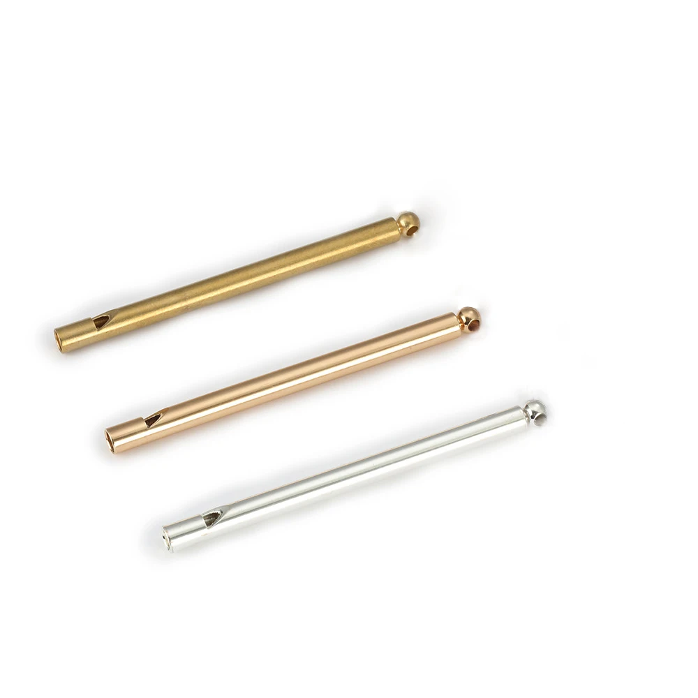 MYLONGINGCHARM оптовая продажа необработанный латунный подвесной свисток длина 88 мм